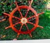 SH8864 - Deluxe Sheesham Wood Ship Wheel, 36"